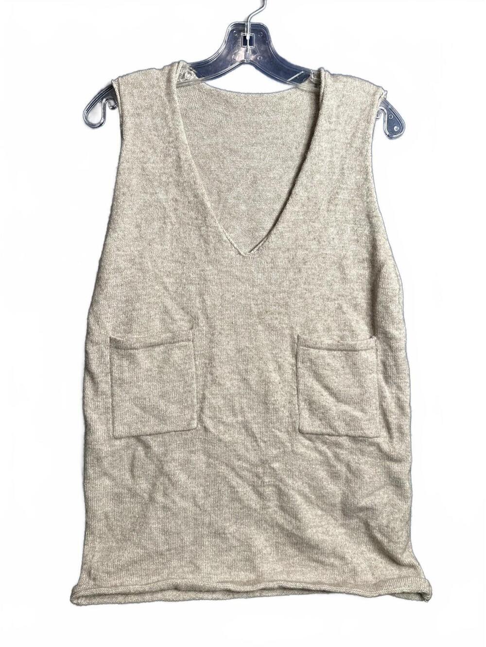 Shein Beige Sweater Sleeveless